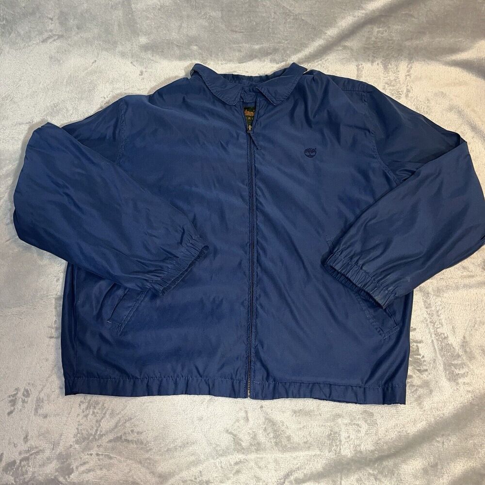 Timberland Jacket Mens Sz L Y2K Full Zip Outdoor Hiking Classic Weather Gear